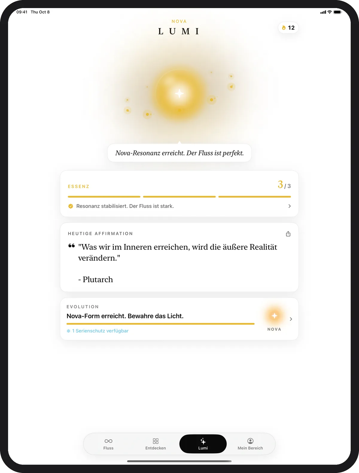 Kiyolu auf dem iPad